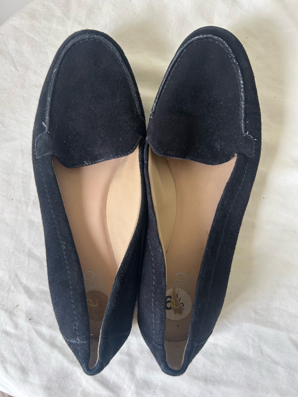 Easy Spirit Black Suede Women's Loafers